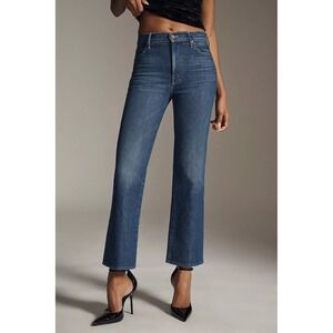 MOTHER Straight Leg Jeans Sz 33 NWT Kick It Flood High Rise Ankle Length $268
